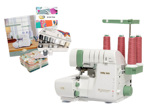 Baby Lock 55th Anniversary Limited Edition Serger - with FREE Bundle (BLE3ATW-3-BUNDLE + BA-LOK60D) - Quality Sewing & Vacuum