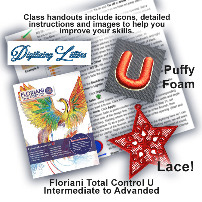 VIRTUAL: Floriani Total Control U Intermediate To Advanced Digitizing ...