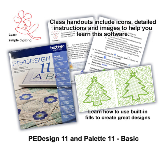 VIRTUAL: PE Design 11/Palette 11 Basics Class - Quality Sewing & Vacuum