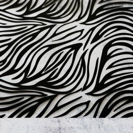 Sallie Tomato Zebra Vinyl, 1/2yd