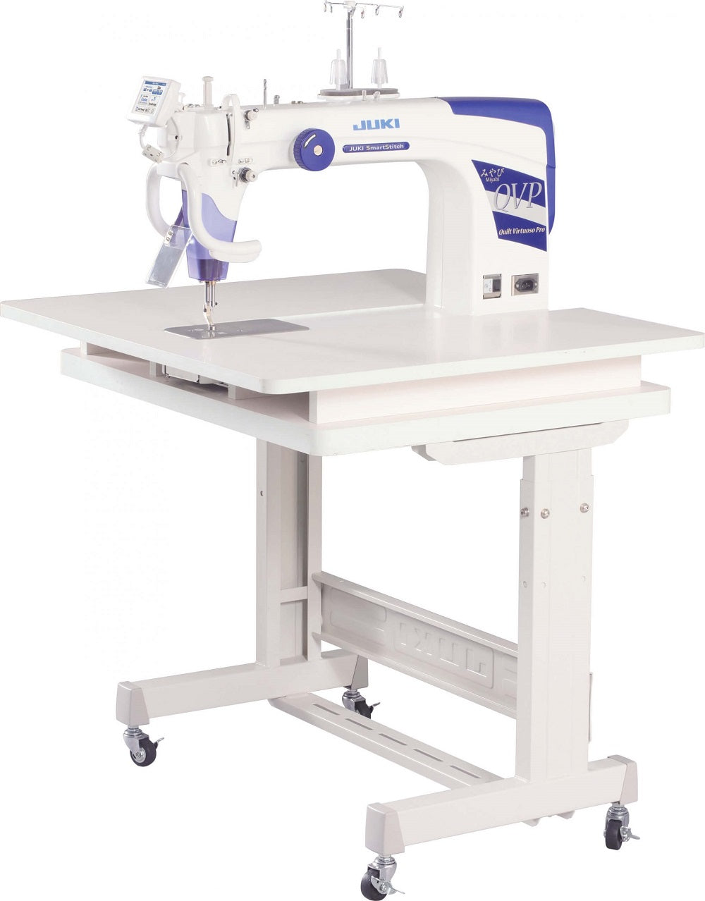 Juki Miyabi J350QVP-S Sit-Down Style Longarm Machine with Table