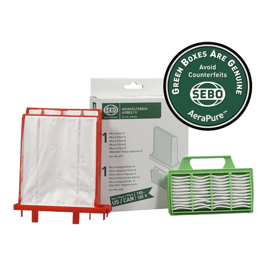 Sebo Airbelt K Vacuum Filter Set - Quality Sewing & Vacuum