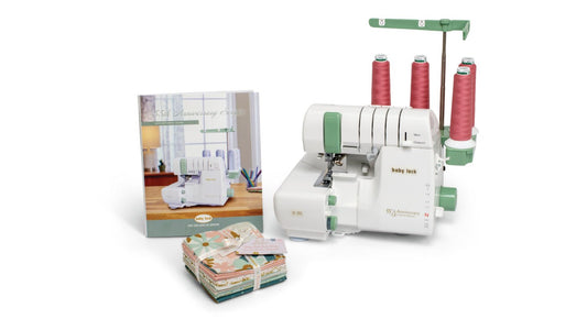 Baby Lock 55th Anniversary Limited Edition Serger - with FREE Bundle (BLE3ATW-3-BUNDLE + BA-LOK60D) - Quality Sewing & Vacuum