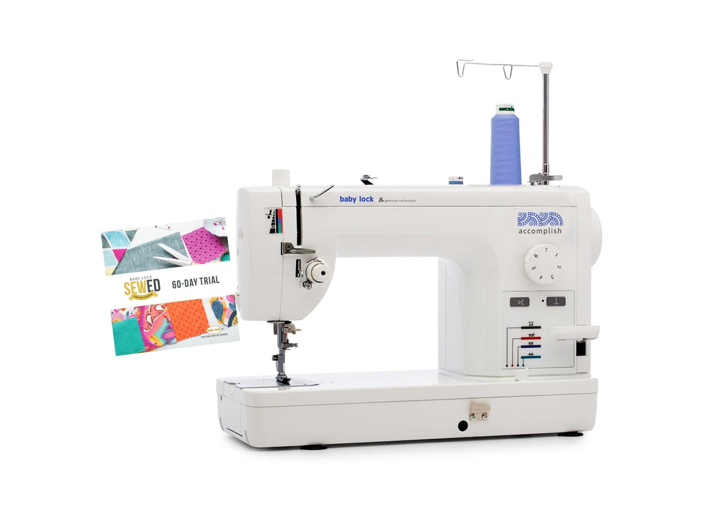 Baby Lock Accomplish Sewing Machine - with FREE Online Classes (BA-LOK60D) - Quality Sewing & Vacuum