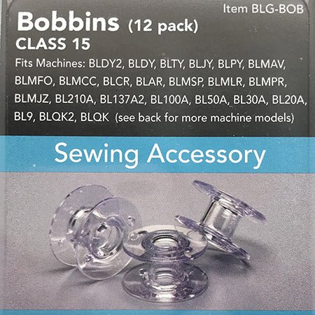 Baby Lock Class-15 Bobbins BLG-BOB, 12-Pack - Quality Sewing & Vacuum