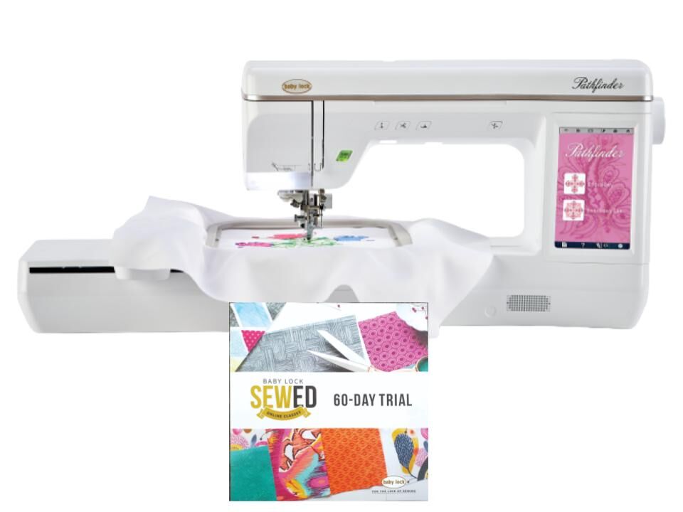 Baby Lock Pathfinder Dedicated Embroidery Machine - with FREE Online Classes (BA-LOK60D)