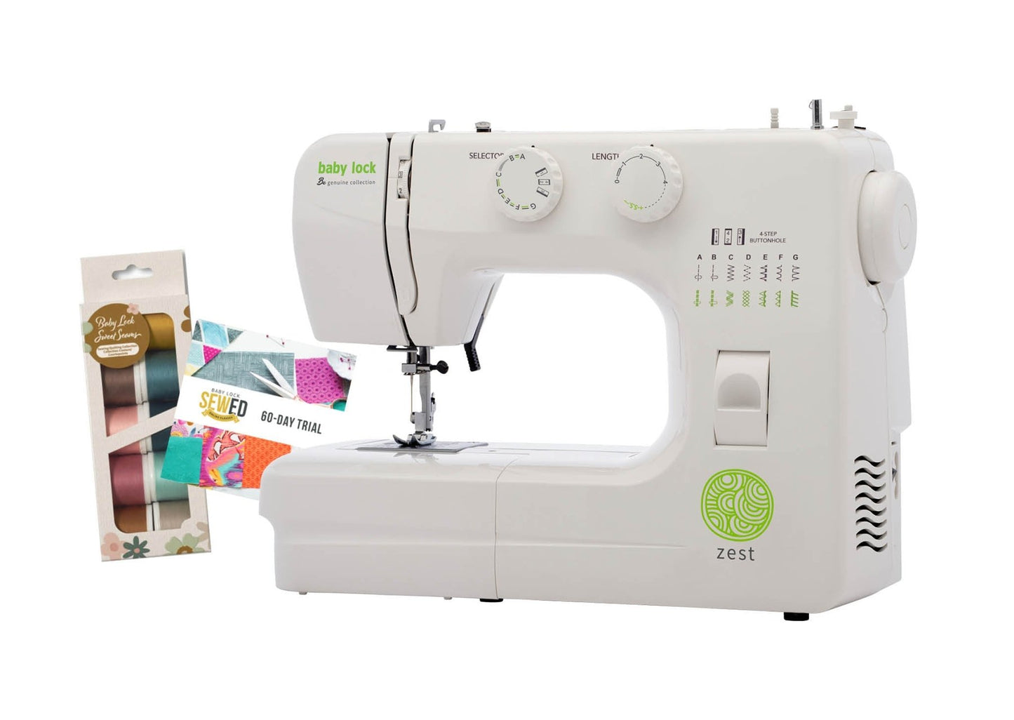 Baby Lock Zest Sewing Machine from the Genuine Collection