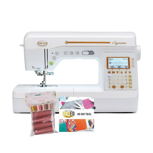 Baby Lock Soprano Sewing & Quilting Machine - with FREE Online Classes (BA-LOK60D)