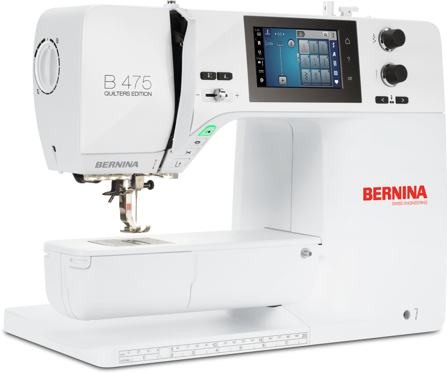 Bernina 475QE Sewing and Quilting Machine - angled