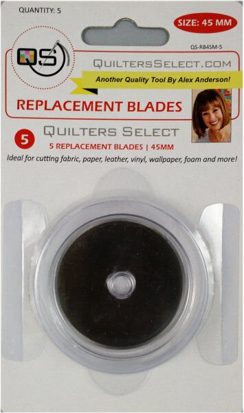 Blade Replacement Pack for Quilters Select 45mm Deluxe Rotary Cutter - Quality Sewing & Vacuum