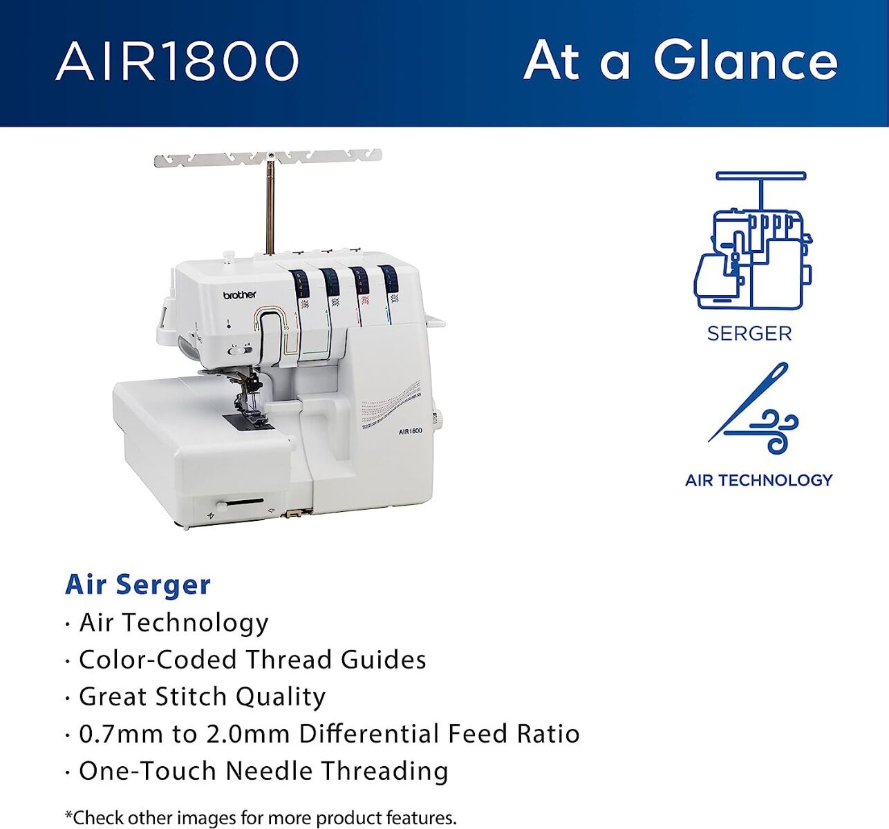 Brother AIR1800 Air Thread Serger | Quality Sewing