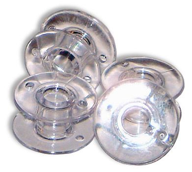 Brother Bobbins SA156 Clear Plastic, 10-pack, Class 15, 11.5 size