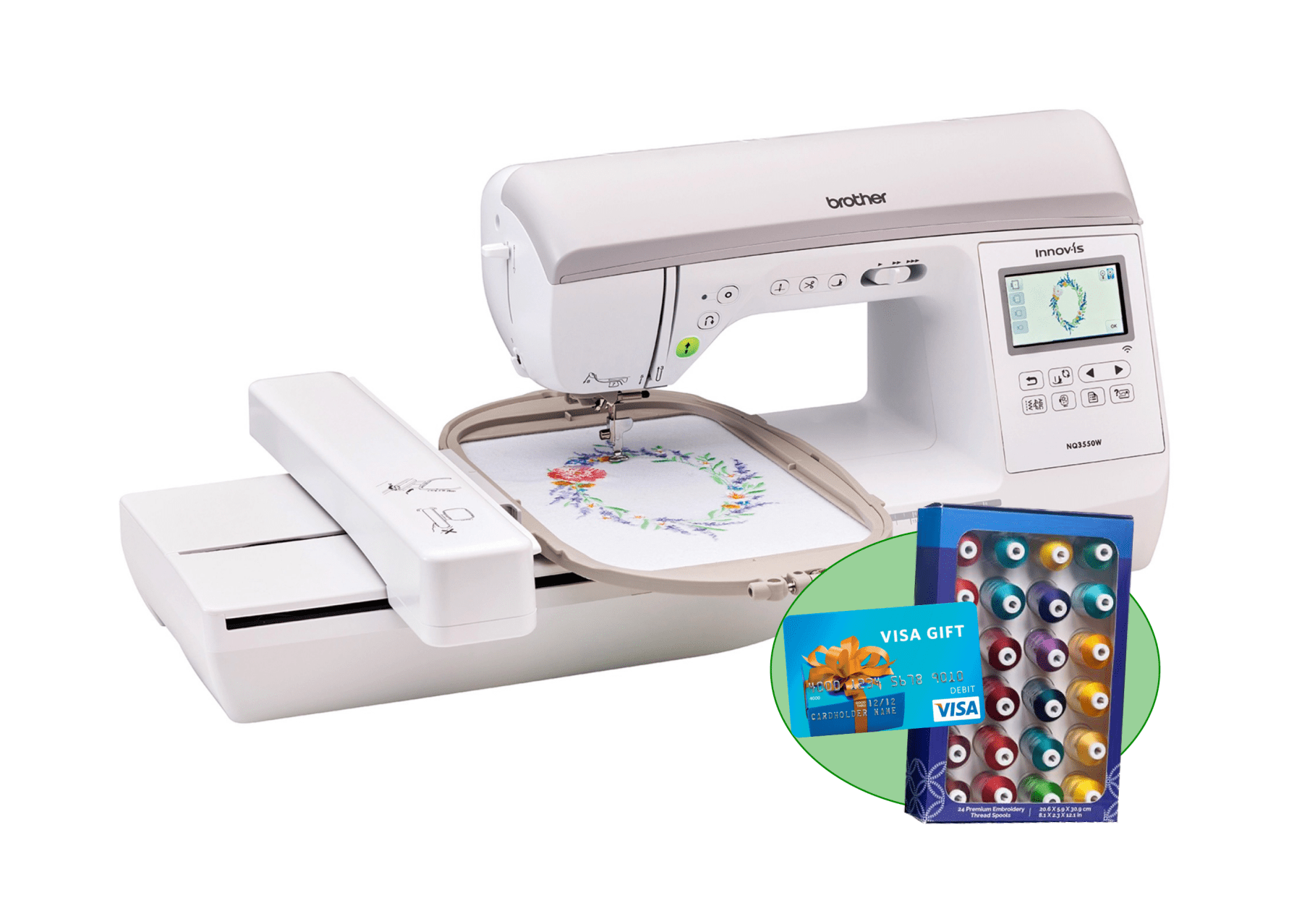 Brother NQ3550W Sewing and Embroidery Machine