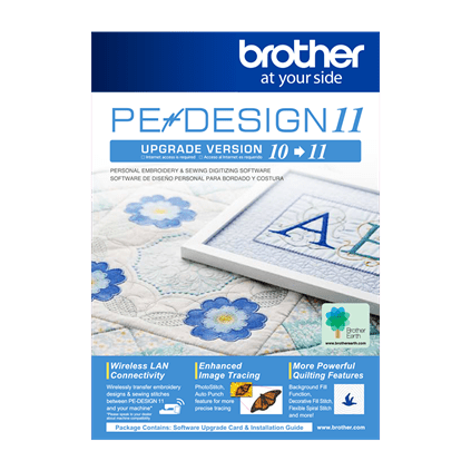 Brother PE-Design 11 Embroidery Design & Digitizing Software Upgrade