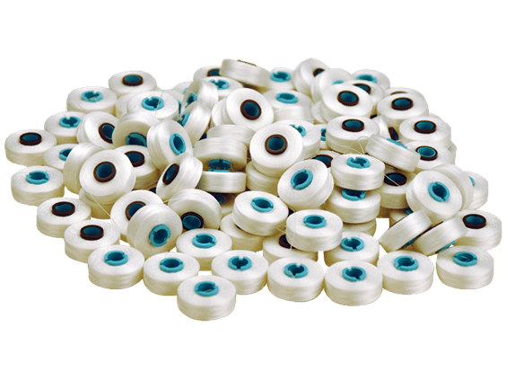 Brother Pre-wound Bobbins - 100 pack / White