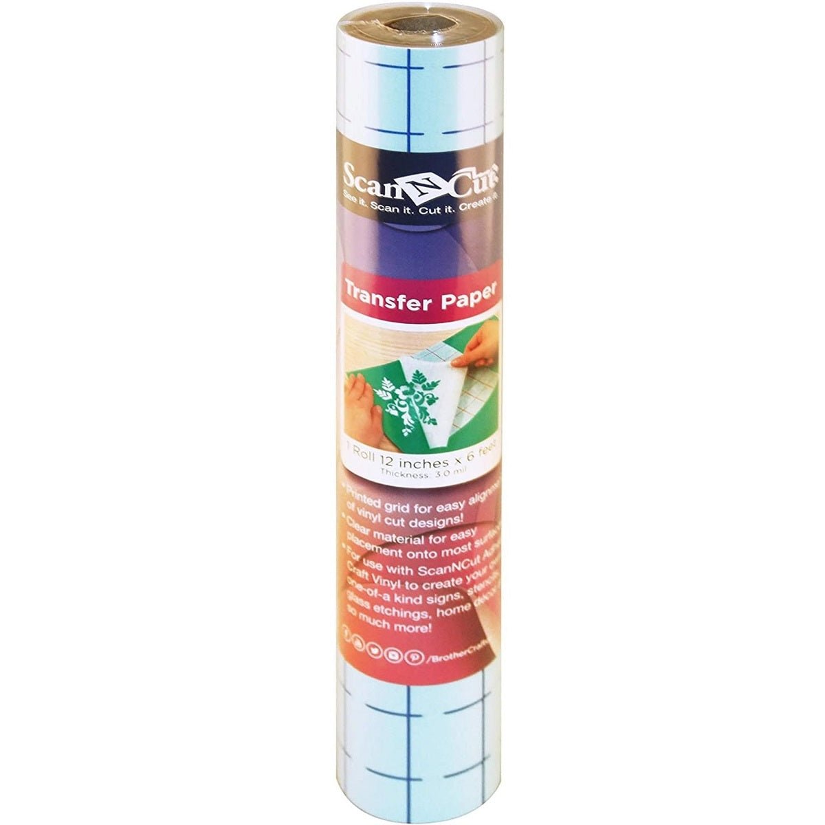 Brother ScanNCut Transfer Paper Grid- 6" roll