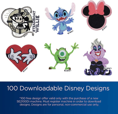 Brother SE2100DI Disney 100th Anniversary Sewing & Embroidery,,,,,,,