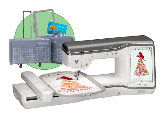 Brother Stellaire Innov-is XJ2 Sewing, Quilting, & Embroidery Machine with FREE Gifts (HLJF1 + SAMF180)