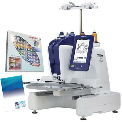 Brother Persona PRS100 Single-Needle Embroidery Machine - with FREE Gifts (ETPBEST100 + BESBLUE) - Quality Sewing & Vacuum