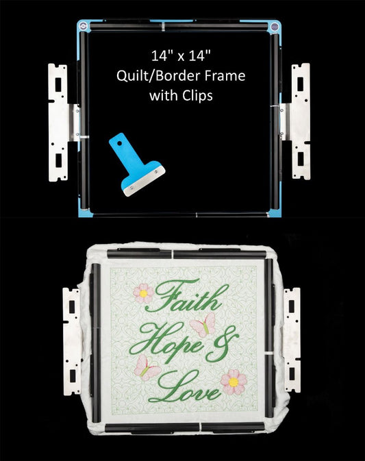 Durkee Quilt/Border Frame 14" x 14" Hoop for Brother and Baby Lock 10 Needle Machines - Quality Sewing & Vacuum