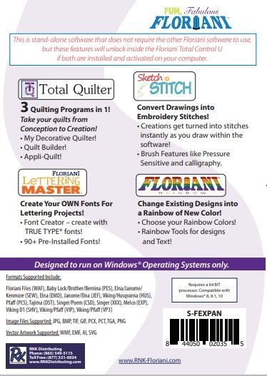 Floriani Expansion Pack Software Bundle,