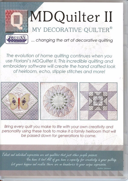 Floriani My Decorative Quilter II Software