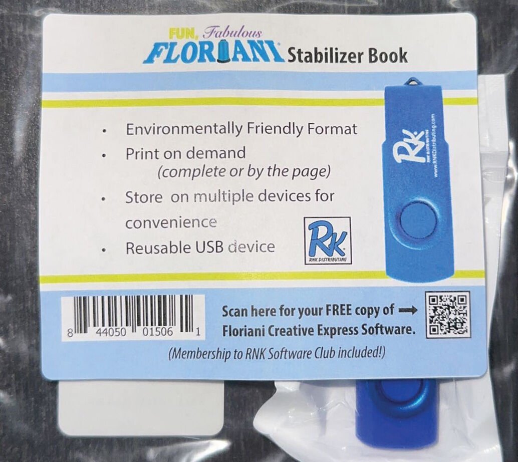 Floriani Stabilizer and Tool Workbook USB