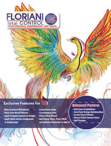 Floriani Total Control U Embroidery Software