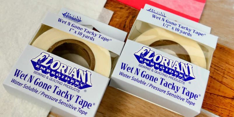 Floriani Wet N Gone Tacky Tape- 1" x 10YD