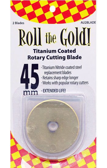 Gold Titanium 45mm Replacement Rotary Blades