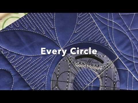 Good Measure Every Circle Low Shank Quilting Ruler Template Set by Amanda Murphy