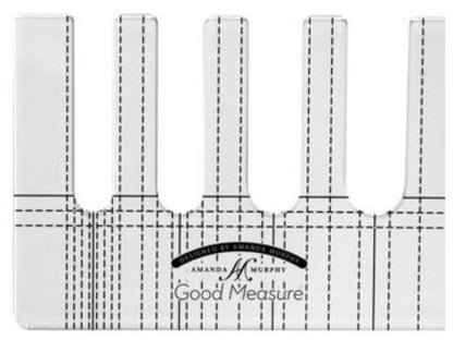 Good Measure Every Line Low Shank Quilting Ruler Template by Amanda Murphy