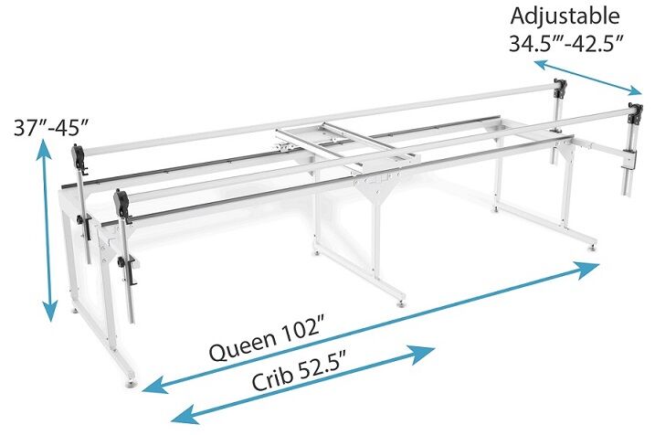 Grace Q-Zone Queen Frame for Longarm and Domestic Sewing Machines