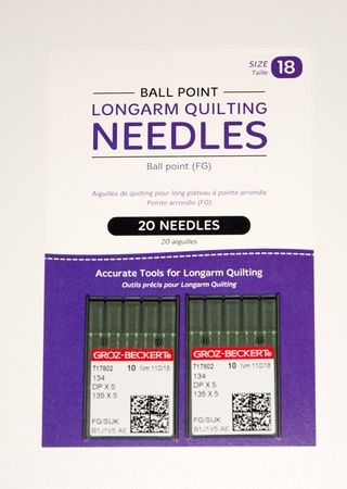 Handi Quilter Longarm Quilting Needles - Package of 20 (18/110-FG, Ball Point)