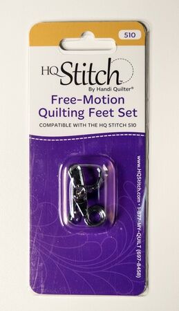 Handi Quilter Specialized Free-Motion Quilting Feet Set - HQ Stitch 510 (Open Toe Foot & Ruler Foot)