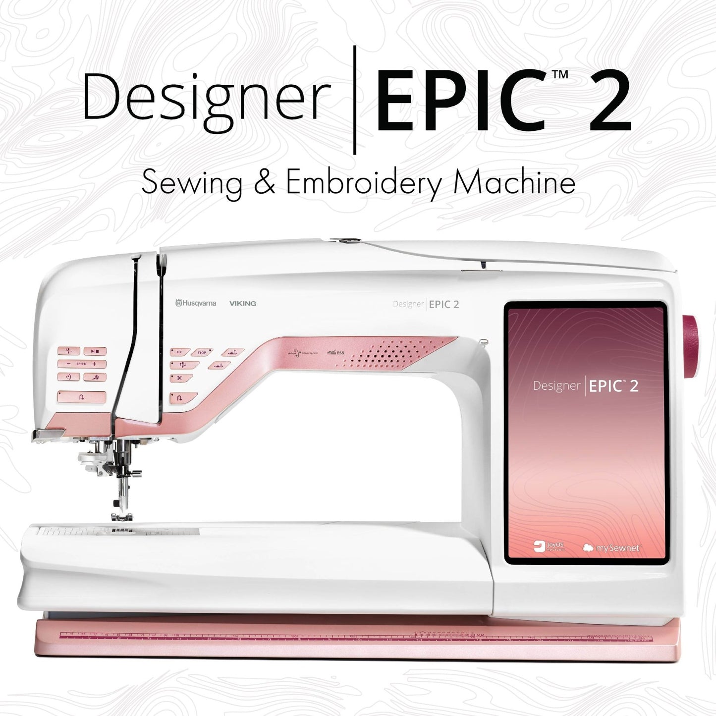 Husqvarna Viking Designer Epic 2 Sewing, Quilting & Embroidery Machine - Quality Sewing & Vacuum