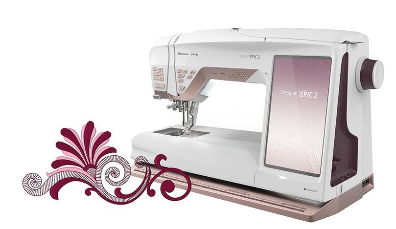 Viking Designer Epic 2 Blush,,Husqvarna Viking Designer Epic 2 Sewing, Quilting & Embroidery Machine