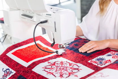 Janome Continental M17 Professional Sewing, Quilting, & Embroidery Machine - Quality Sewing & Vacuum