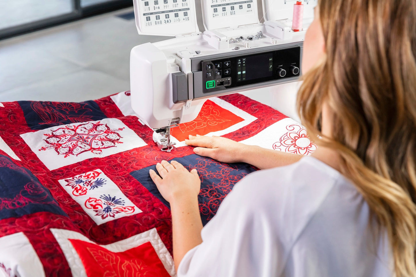 Janome Continental M17 Professional Sewing, Quilting, & Embroidery Machine - Quality Sewing & Vacuum