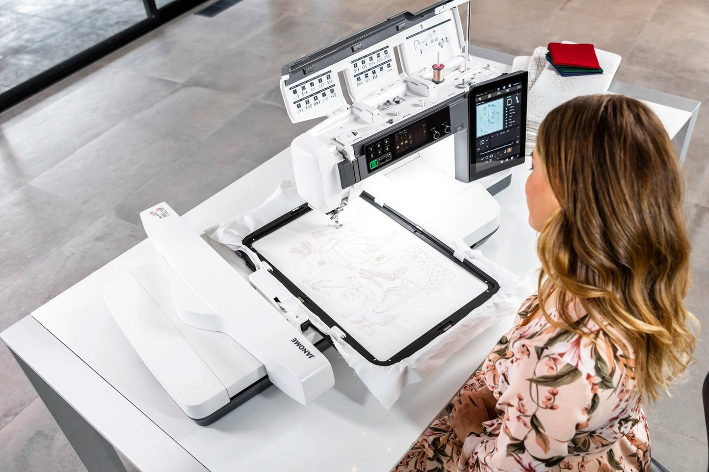 Janome Continental M17 Professional Sewing, Quilting, & Embroidery Machine - Quality Sewing & Vacuum