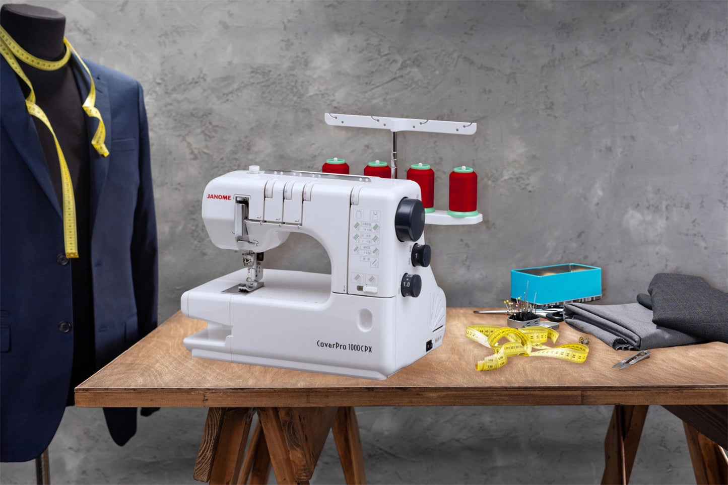 Janome CoverPro 1000CPX Coverstitch Machine - Quality Sewing & Vacuum