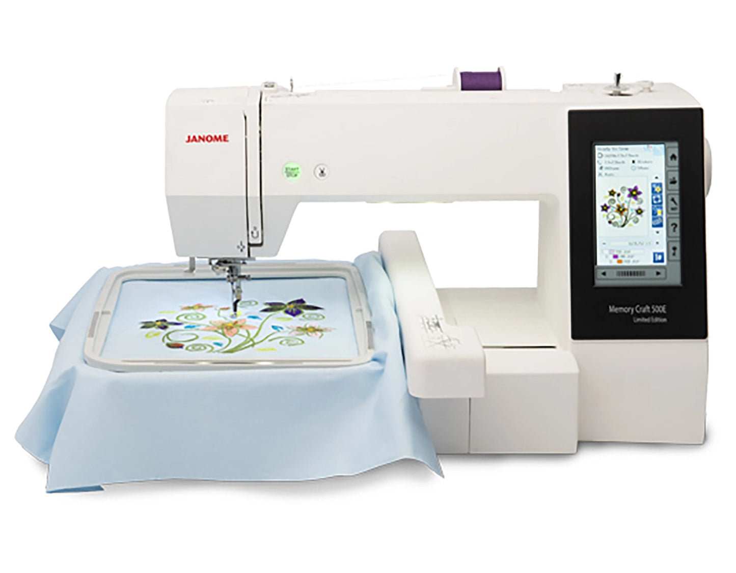 Janome Memory Craft 500E Dedicated Embroidery Machine - Quality Sewing & Vacuum