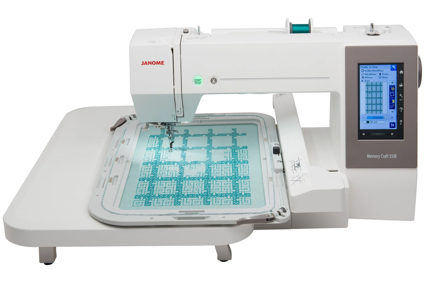 Janome Memory Craft 550e Embroidery Machine - Quality Sewing & Vacuum