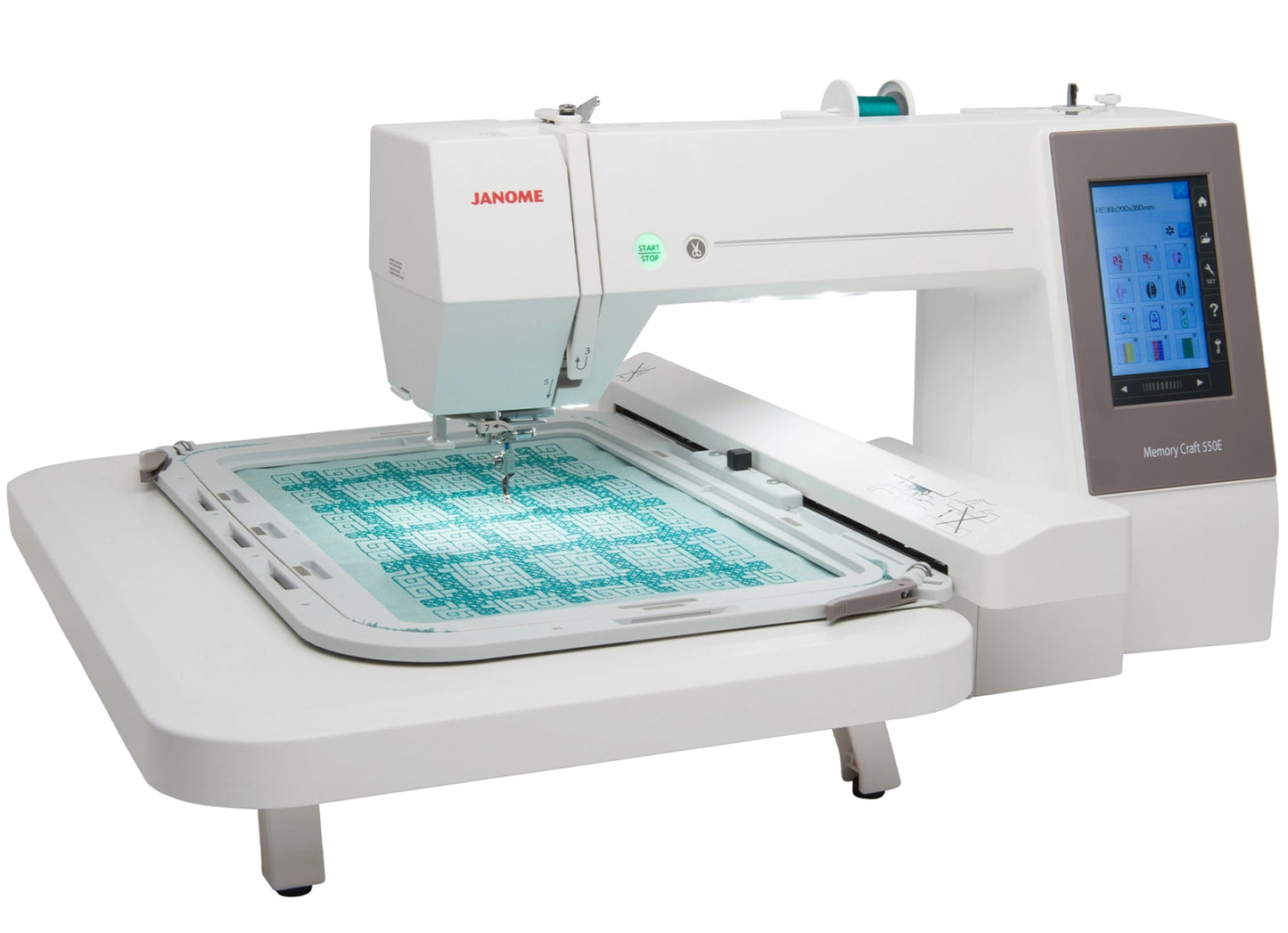 Janome Memory Craft 550e Embroidery Machine - Quality Sewing & Vacuum