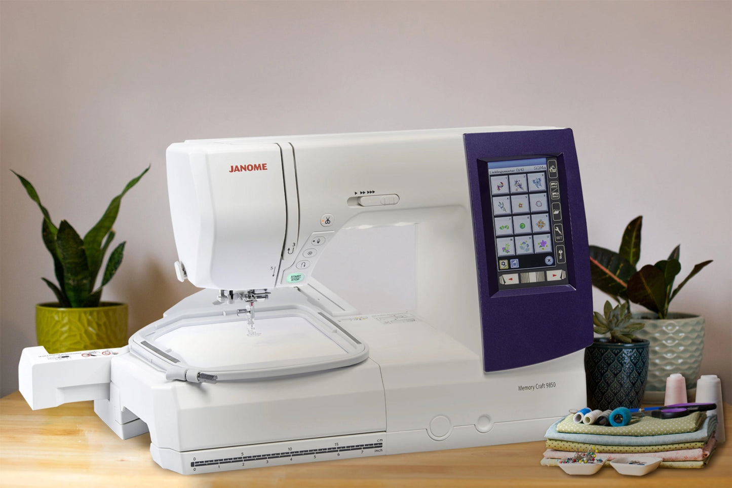 Janome Memory Craft 9850 Sewing, Embroidery, and Quilting Machine - Quality Sewing & Vacuum