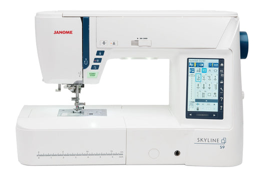 Janome Skyline S9 Sewing, Quilting & Embroidery Machine - Quality Sewing & Vacuum