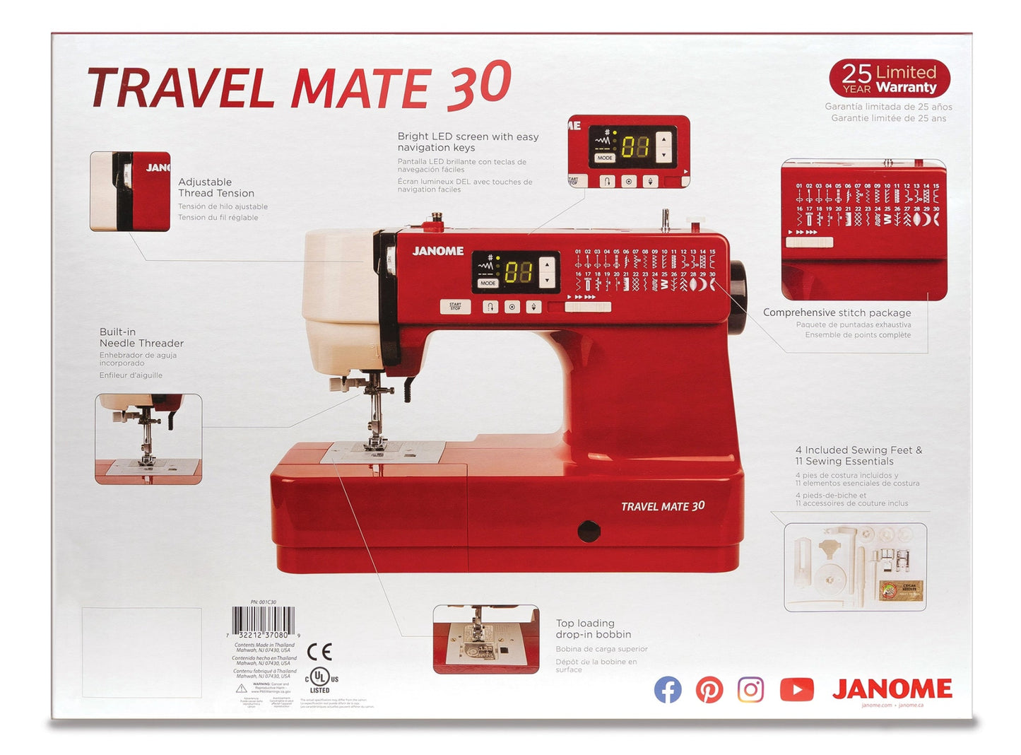 Janome Travel Mate 30 Sewing Machine - Quality Sewing & Vacuum