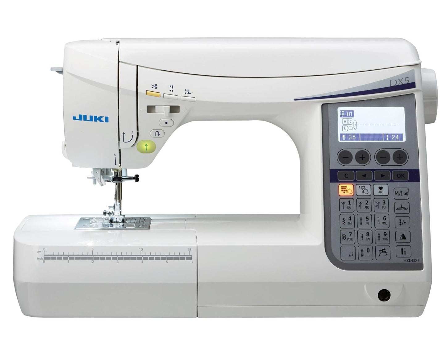 Juki-HZL-DX5-sewing machine, Box feed system,Drop in bobbin system