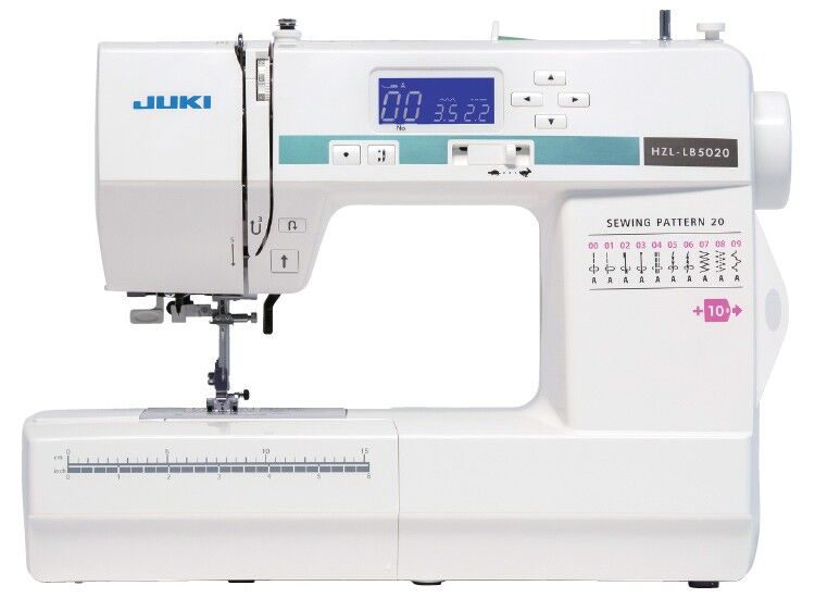 Juki HZL-LB5020 Compact Size Sewing Machine with 20 Stitch Patterns