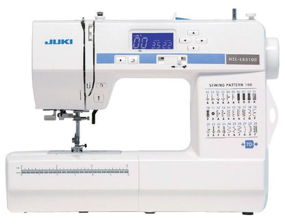 Juki HZL-LB5100 Compact Size Sewing Machine with 100 Stitch Patterns with Accessories - Quality Sewing & Vacuum